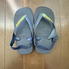 【中古】Havaianas ネイビー サンダル 15.5〜16.5cm