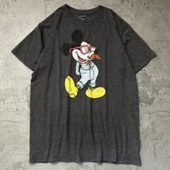 激レア 仮装 紳士 ミッキーマウス Tシャツ グレー Disney