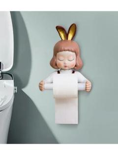 アイデアトイレロールホルダー可愛いトイレティッシュ箱打孔壁掛式キッチン簡約家用