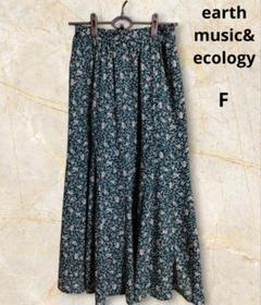 earth music& ecology 花柄 ロングフレアスカート フリーのサムネイル