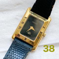 【電池交換済み】グッチ　GUCCI 腕時計　4200L ゴールド　ヴィンテージ GUCCI - 【電池交換済】グッチ GUCCI 腕時計 9240L ゴールド
