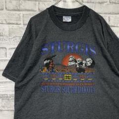USA製90sヴィンテージTシャツシングルステッチグレーショート丈古着XL723