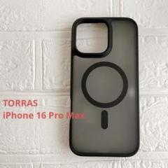 TORRAS iPhone 16 Pro Max ケース ブラック 半透明