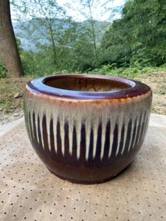 水瓶 睡蓮鉢 めだか鉢 古鉢 昭和レトロ 水瓶 睡蓮鉢 めだか鉢 古鉢 昭和レトロ - メルカリ