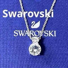 スワロフスキー　ネックレス　Impression シルバー　正規品　新品　箱付 スワロフスキー ネックレス ダブルソリティア シルバー 正規品