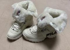 未使用　FILA ホワイト防水ショートブーツ 未使用 FILA ホワイト防水ショートブーツ