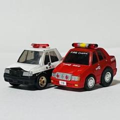 チョロQ パトカー　消防車　指揮車