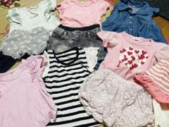 ベビー服セット90cm10点まとめ売り❤️女の子春夏Tシャツパンツボーダー❤️