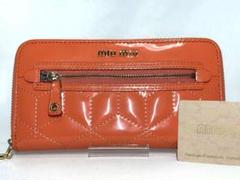【良品】MIUMIUミュウミュウ　長財布　ラウンドファスナー