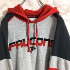 ＮＦＬ　ファルコンズ　ビッグロゴ　プルオーバーパーカー　マルチカラー　Ｌ☆