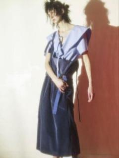 【COATE】NAVYコーデュロイ ジャンパー スカート オーバーオール