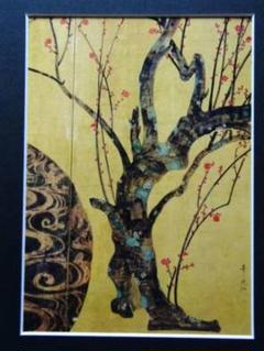 尾形光琳 紅白梅図（右隻・左隻セット）複製画 巧藝画 大塚巧藝社 受注制作【琳派 国宝 ジャポニズム】 | クラウド 楽天市場店
