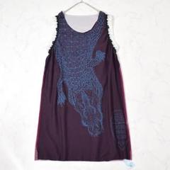 未使用 RBTXCO Wani maxiDress ワニ デザインワンピース F White and Red Vani Dress | Antik Batik