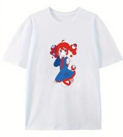 大阪万博ミャクミャクアニメキャラクターTシャツ ホワイト XXL