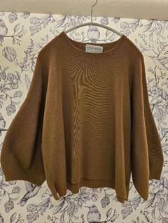 【美品】BEARDSLEY ボリューム袖　コットンニット