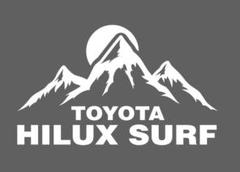 サイズ変更可能!ハイラックスサーフ!山ロゴ!アウトドア!ステッカー