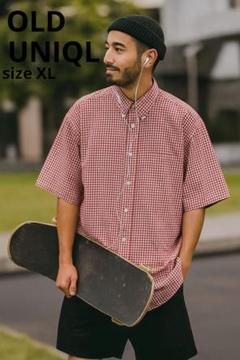 【OLD UNIQLO/オールドユニクロ】美品　ギンガムシャツ　XL Y2K