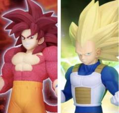 ドラゴンボールDAIMA 超サイヤ人4孫悟空 超サイヤ人3ベジータ