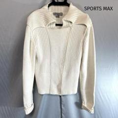 割引発見 SPORTS MAX ライダース ジップアップ ニットカーディガン トップス