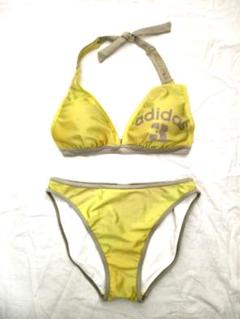 adidas イエロー ビキニタイプ水着 L