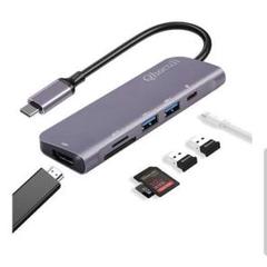 ハブ usb c ハブ type-c 6-in-1 USB Type