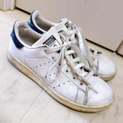 adidas Stan Smith ホワイト/ネイビー スニーカーのサムネイル