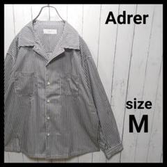 【Adrer】 Strire Opencollar Shirt　E284