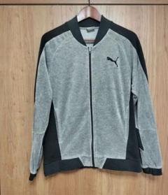 00s PUMA トラックジャケット　ベロアジャケット　グレー