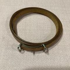 エルメスチョーカーレザー、メタルバングルオレンジ、シルバー