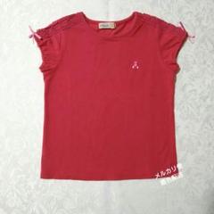 ファミリア トップス Tシャツ 半袖 レッド　赤 女の子 110
