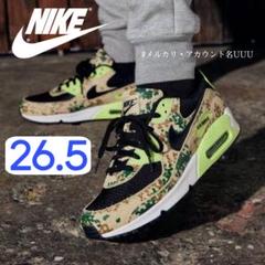 【新品26.5cm】NIKE｜エアマックス 90｜ブラック/カモフラ柄
