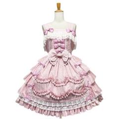 アンドロミオ 豪華絢爛ジャンパースカート サックスブルー