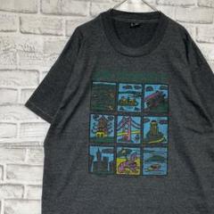 USA製90sヴィンテージTシャツ！シングルステッチ　グレー半袖古着　XL724