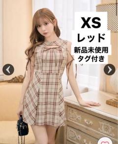 【未開封タグ付き】ミシェルマカロン アンサンブルチェックワンピース ブラウン 新品タグ付 ミシェルマカロン アンサンブルチェックワンピース