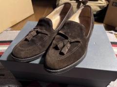 【美品】LOAKE タッセル付きローファー　ボルドー 美品】LOAKE タッセル付きローファー ボルドー
