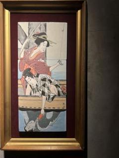 陶板3連綴り【浮世絵】JAPAN vintage m66358465631_1.jpg?1728665463