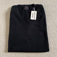 Papas ブラック Vネック ベスト M 新品 Papas ブラック Vネック ベスト M 新品 Papas ブラック Vネック