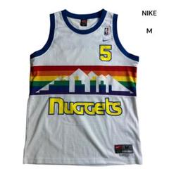 NIKE ナイキ NBA デンバーナゲッツ タンクトップ M 白 メッシュ