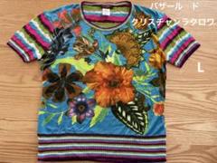 クリスチャンラクロワバザールCHRISTIAN LACROIX BAZAR デザイン織りラメ半袖ニット 黒M 【レディース】 楽天市場】【中古】 クリスチャンラクロワバザールCHRISTIAN