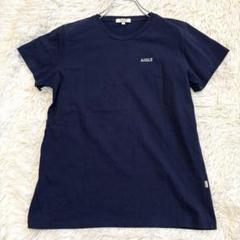 n6669 ワンポイントロゴTシャツ L 半袖 コットン クルーネック シンプル