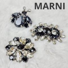 MARNI（マルニ）ブローチ・コサージュ 黒 サイズ:- レディース