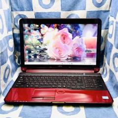 爆速SSD512G&メモリ16G☆高性能i7☆大人気レッド♪カメラ付！Win11