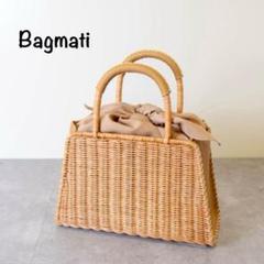 The Bagmati バグマティ ウィッカー 編み 牛革 かご バッグ ハンド