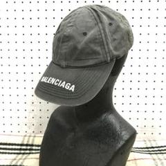 BALENCIAGA グッドフェード ダメージ加工 ロゴ アジャスターキャップ BALENCIAGA グッドフェード ダメージ加工 ロゴ アジャスター