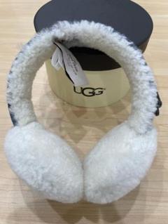 【未使用品】UGG イヤーマフ（ブルー×ホワイト）