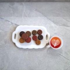 フェイクスイーツ　カラフル　クッキーサンドミニチュア　ハンドメイド