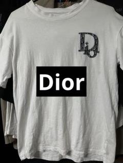 ホワイト Tシャツ Diorロゴ - メルカリ