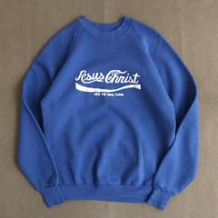 【使い勝手の良い】 80-90s スウェット ジーザス Christ Jesus USA製 トップス