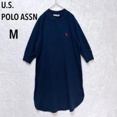 U.S. POLO ASSN. チュニック ワンピース M ワンポイント 刺繍