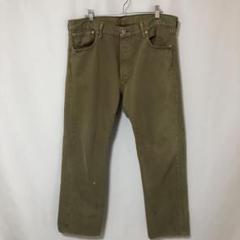 B-599 LEVI'S 501 ストレート W36 デニム ジーパン カーキ